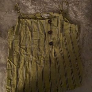 Medium E & M Yellow Tank-Top